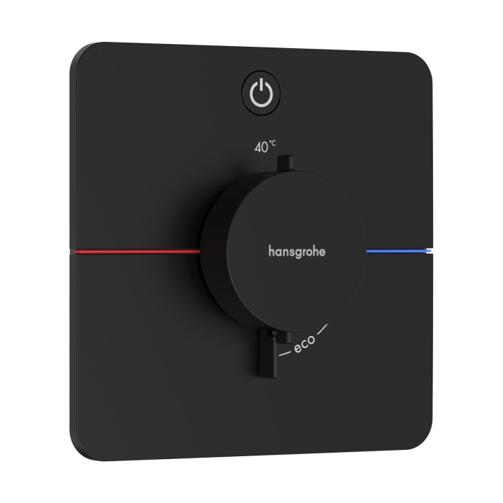 HG ShowerSelect Comfort Q Bateria termostatyczna do 1 odbiornika, podtynkowa, Czarny Matowy