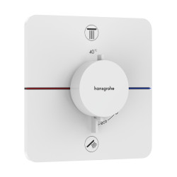 HG ShowerSelect Comfort Q Bateria termostatyczna do 2 odbiorników, podtynkowa, Biały Matowy