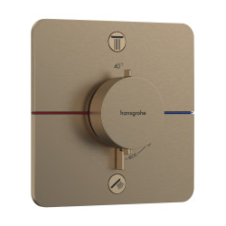 HG ShowerSelect Comfort Q Bateria termostatyczna do 2 odbiorników zgodna z normą EN 1717, podtynkowa, Brąz Szczotkowany