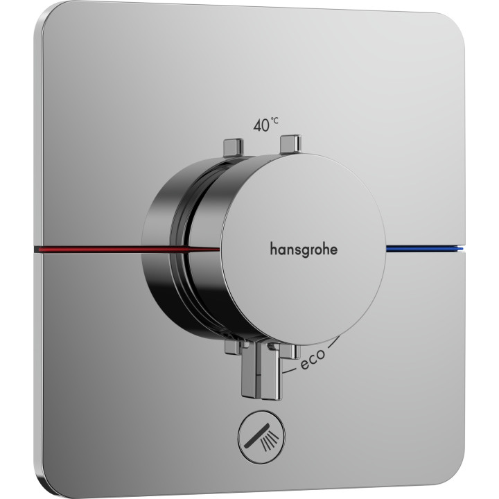 HG ShowerSelect Comfort Q Bateria termostatyczna do 1 odbiornika z dodatkowym wyjściem, podtynkowa, Chrom