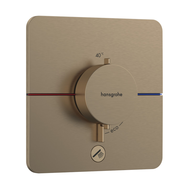 HG ShowerSelect Comfort Q Bateria termostatyczna do 1 odbiornika z dodatkowym wyjściem, podtynkowa, Brąz Szczotkowany