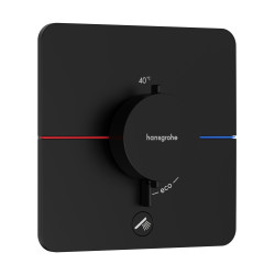 HG ShowerSelect Comfort Q Bateria termostatyczna do 1 odbiornika z dodatkowym wyjściem, podtynkowa, Czarny Matowy