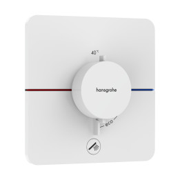 HG ShowerSelect Comfort Q Bateria termostatyczna do 1 odbiornika z dodatkowym wyjściem, podtynkowa, Biały Matowy