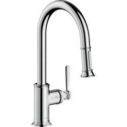 AX Montreux Jednouchwytowa bateria kuchenna 180 z wyciąganą wylewką, Chrom