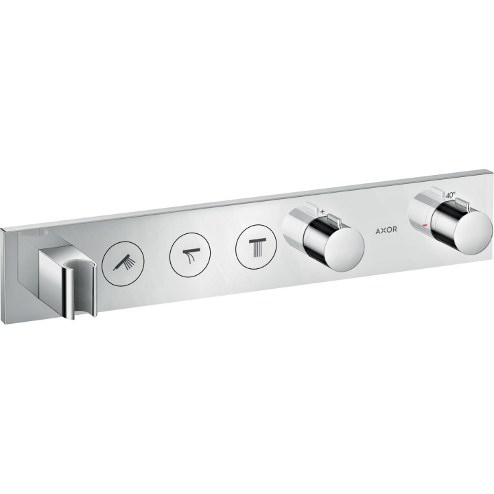 AX ShowerSolutions Moduł termostatyczny Select 530/90 do 3 odbiorników, podtynkowy, Chrom