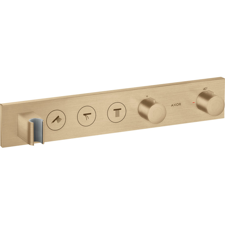 AX ShowerSolutions Moduł termostatyczny Select 530/90 do 3 odbiorników, podtynkowy, Brąz Szczotkowany