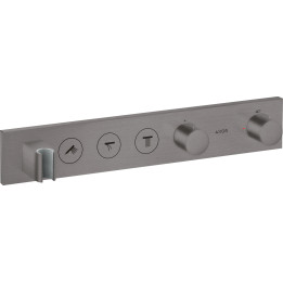 AX ShowerSolutions Moduł termostatyczny Select 530/90 do 3 odbiorników, podtynkowy, Czarny Chrom Szczotkowany