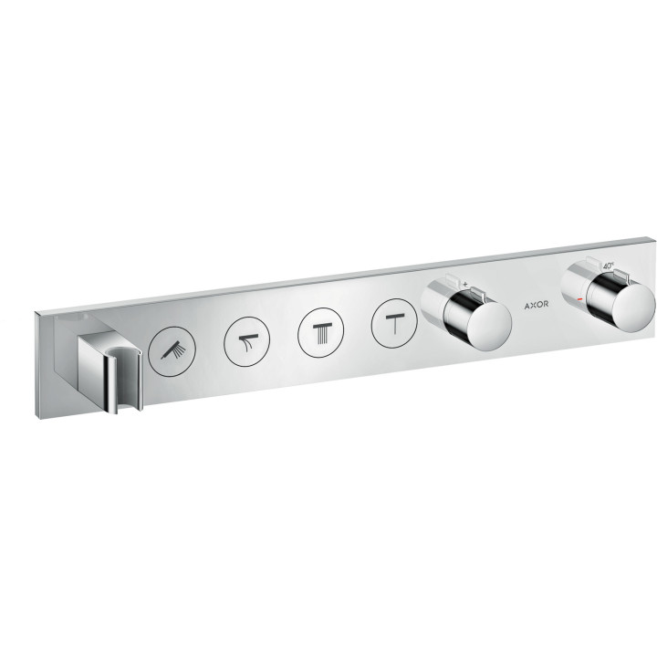 AX ShowerSolutions Moduł termostatyczny Select 600/90 do 4 odbiorników, podtynkowy, Chrom