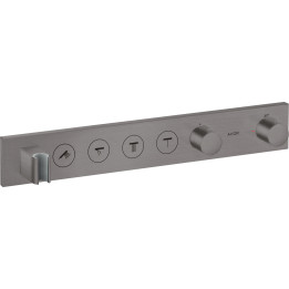 AX ShowerSolutions Moduł termostatyczny Select 600/90 do 4 odbiorników, podtynkowy, Czarny Chrom Szczotkowany