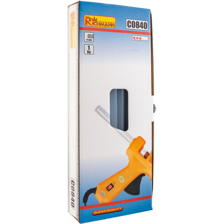Klej do pistoletów termotopliwy przezroczysty 11 mm 1 kg
