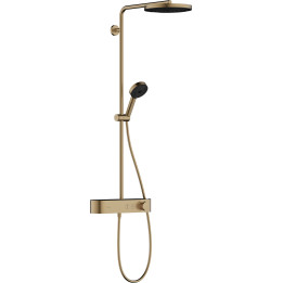 HG Pulsify S Komplet prysznicowy 260 1jet EcoSmart z termostatem ShowerTablet Select 400, Brąz Szczotkowany