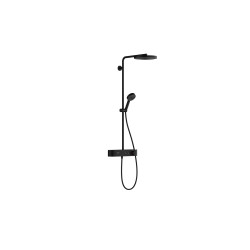 Hansgrohe Pulsify S Komplet prysznicowy 260 1jet EcoSmart z termostatem ShowerTablet Select 400, Czarny Matowy