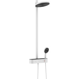 HG Pulsify S Komplet prysznicowy 260 2jet EcoSmart z termostatem ShowerTablet Select 400, Biały Matowy