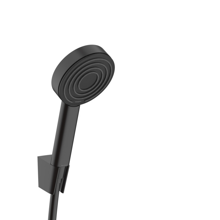 HG Pulsify S Punktowy zestaw prysznicowy 105 1jet EcoSmart+ z wężem 125 cm, Czarny Matowy
