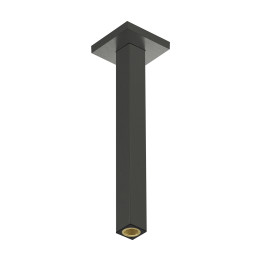 HG Przyłącze sufitowe E 30 cm, Czarny Chrom Szczotkowany