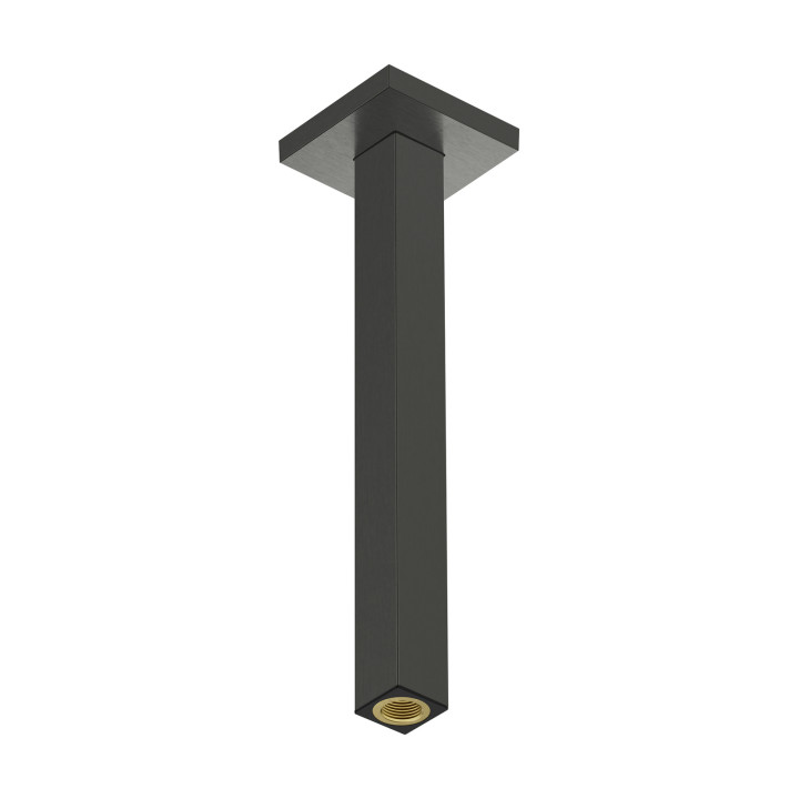 HG Przyłącze sufitowe E 30 cm, Czarny Chrom Szczotkowany