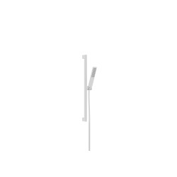 HG Pulsify E Zestaw prysznicowy 100 1jet EcoSmart+ z drążkiem 65 cm, Biały Matowy