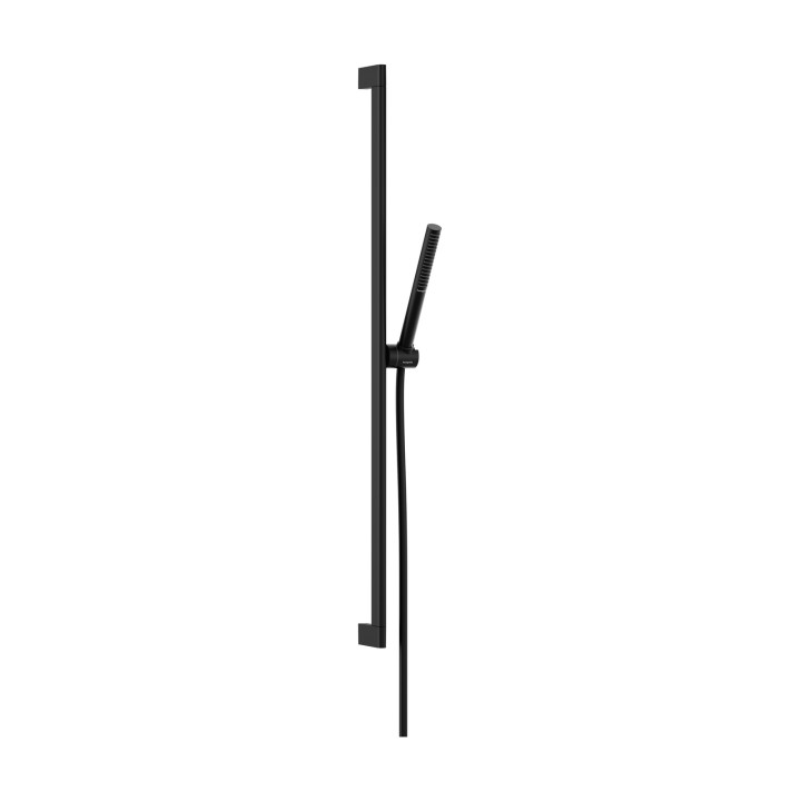 HG Pulsify S Zestaw prysznicowy 100 1jet EcoSmart z drążkiem 90 cm, Czarny Matowy