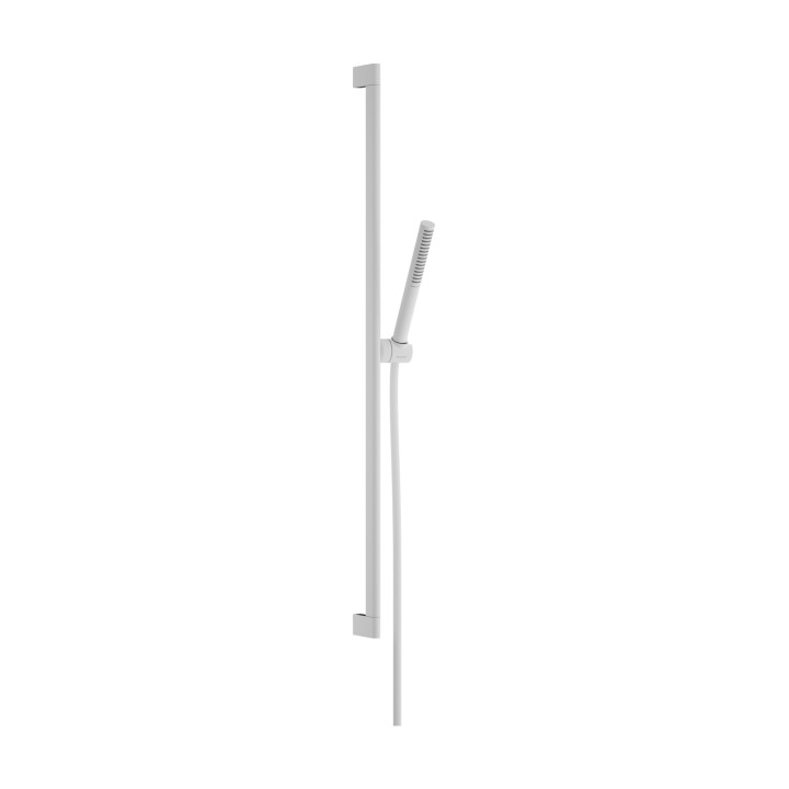 HG Pulsify S Zestaw prysznicowy 100 1jet EcoSmart z drążkiem 90 cm, Biały Matowy