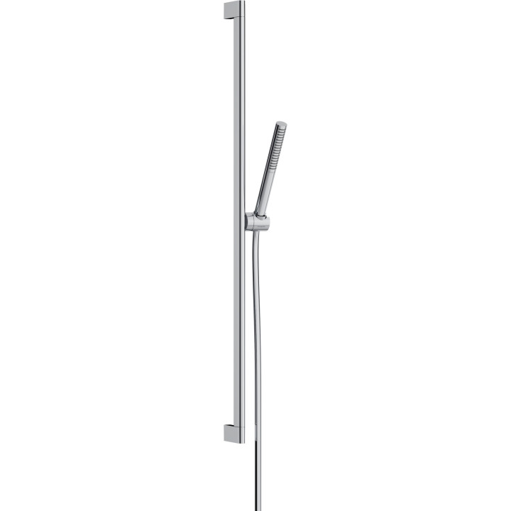 HG Pulsify S Zestaw prysznicowy 100 1jet EcoSmart+ z drążkiem 90 cm, Chrom