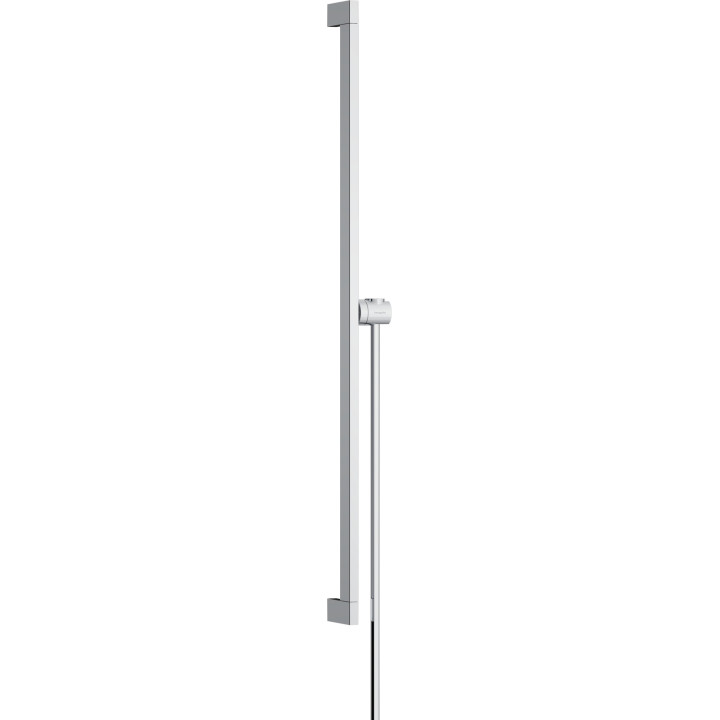 HG Unica Drążek prysznicowy E Puro 90 cm z suwakiem EasySlide i wężem prysznicowym Isiflex 160cm, Chrom