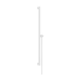 HG Unica Drążek prysznicowy E Puro 90 cm z suwakiem EasySlide i wężem prysznicowym Isiflex 160cm, Biały Matowy