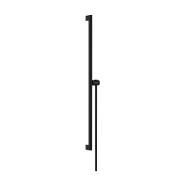 HG Unica Drążek prysznicowy S Puro 90 cm z suwakiem EasySlide i wężem prysznicowym Isiflex 160cm, Czarny Matowy
