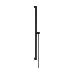 HG Unica Drążek prysznicowy S Puro 90 cm z suwakiem EasySlide i wężem prysznicowym Isiflex 160cm, Czarny Matowy