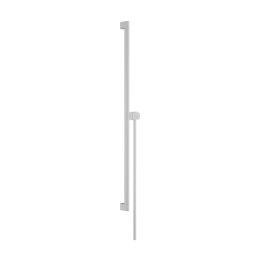 HG Unica Drążek prysznicowy S Puro 90 cm z suwakiem EasySlide i wężem prysznicowym Isiflex 160cm, Biały Matowy