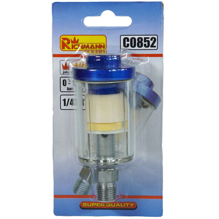 FILTR POWIETRZA MINI, ODWADNIACZ 1/4'
