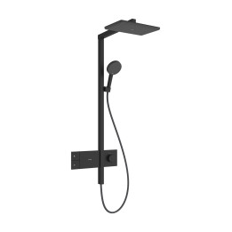 HG Raindance Alive Q Komplet prysznicowy 210/340 1jet EcoSmart z termostatem ShowerSelect Comfort, Czarny Matowy