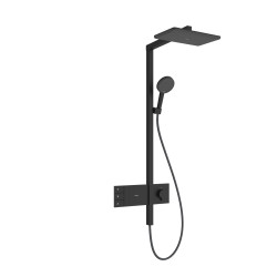 HG Raindance Alive Q Komplet prysznicowy 210/340 2jet z termostatem ShowerSelect Comfort, Czarny Matowy