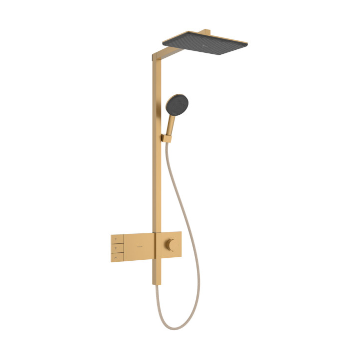HG Raindance Alive Q Komplet prysznicowy 210/340 2jet EcoSmart z termostatem ShowerSelect Comfort, Brąz Szczotkowany