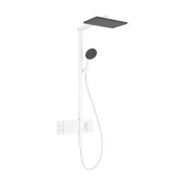 HG Raindance Alive Q Komplet prysznicowy 210/340 2jet EcoSmart z termostatem ShowerSelect Comfort, Biały Matowy