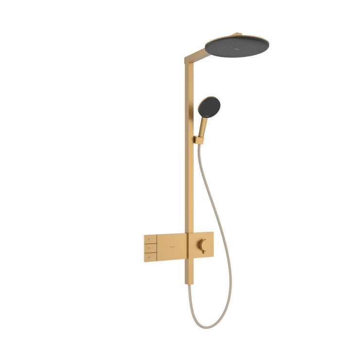 HG Raindance Alive S Komplet prysznicowy 300 2jet z termostatem ShowerSelect Comfort, Brąz Szczotkowany