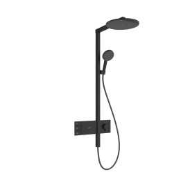 HG Raindance Alive S Komplet prysznicowy 300 2jet z termostatem ShowerSelect Comfort, Czarny Matowy