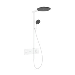 HG Raindance Alive S Komplet prysznicowy 300 2jet EcoSmart z termostatem ShowerSelect Comfort, Biały Matowy
