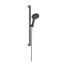 HG Raindance Alive Select S Zestaw prysznicowy 125 3jet EcoSmart z drążkiem Unica E Puro 65 cm EasySlide, Czarny Chrom Szczotkow