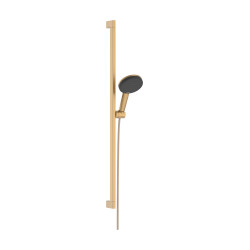 HG Raindance Alive Select S Zestaw prysznicowy 125 3jet EcoSmart z drążkiem Unica E Puro 90 cm EasySlide, Brąz Szczotkowany