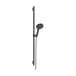 HG Raindance Alive Select S Zestaw prysznicowy 125 3jet EcoSmart z drążkiem Unica S Puro 90 cm, Czarny Chrom Szczotkowany
