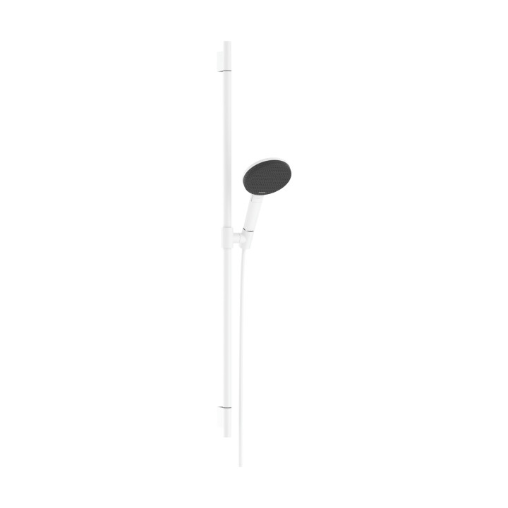 HG Raindance Alive Select S Zestaw prysznicowy 125 3jet EcoSmart z drążkiem Unica S Puro 90 cm, Biały Matowy