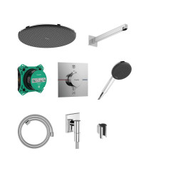 HG Raindance Alive S System prysznicowy 300 1jet z baterią termostatyczną i iBox universal 2, podtynkowy, Chrom