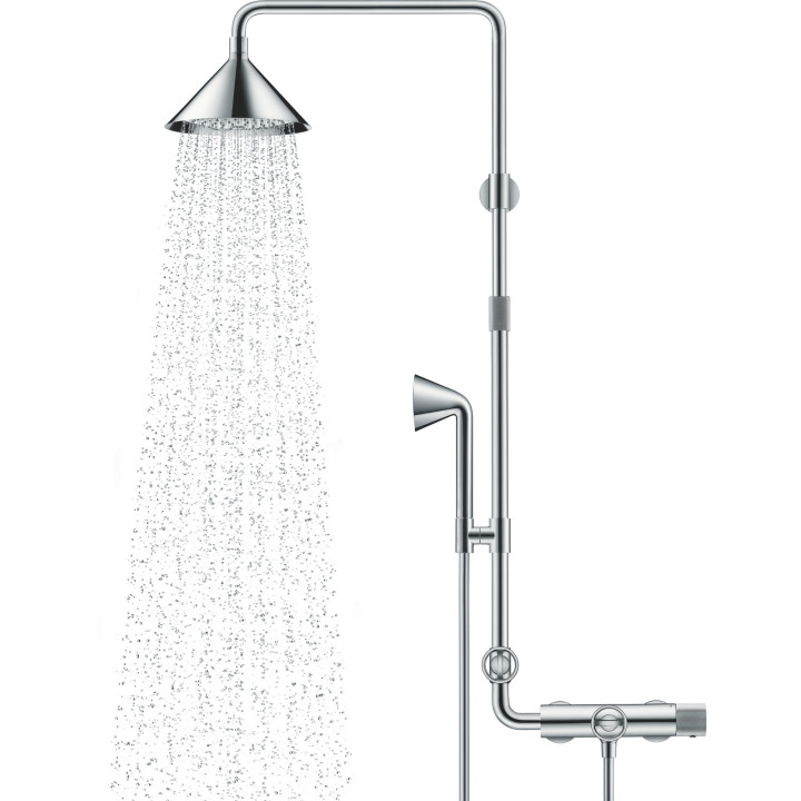AX Showers/Front Komplet prysznicowy 240 2jet z termostatem, Chrom