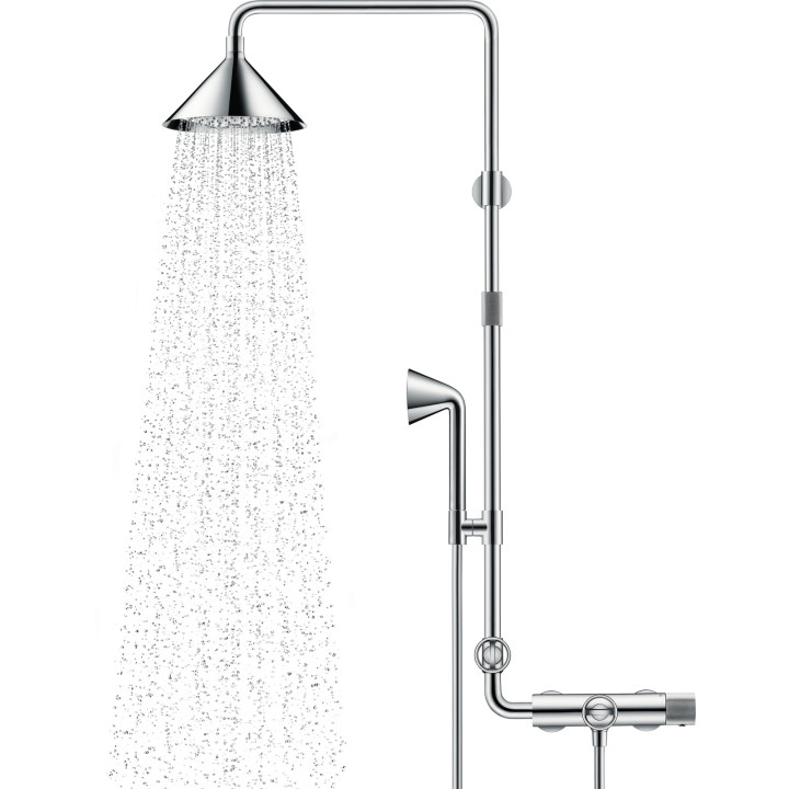 AX Showers/Front Komplet prysznicowy 240 2jet z termostatem, Chrom