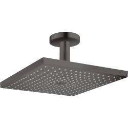 Hansgrohe Raindance E Głowica prysznicowa 300 1jet EcoSmart z przyłączem sufitowym, Czarny Chrom Szczotkowany