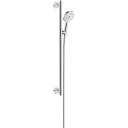 Hansgrohe Raindance Select S Zestaw prysznicowy 120 3jet z drążkiem 90 cm, Biały/Chrom