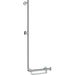 HG Unica Drążek prysznicowy Comfort 110 cm, lewy, Biały/Chrom