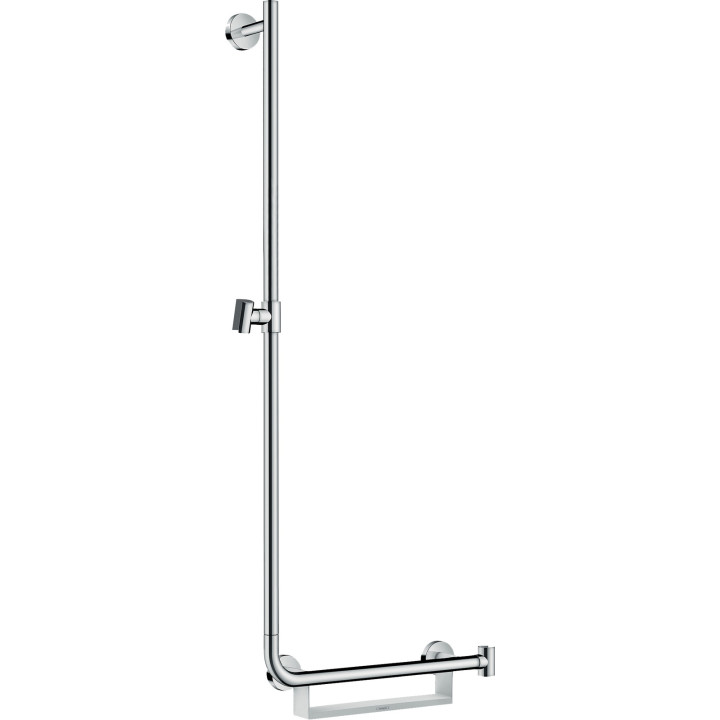 HG Unica Drążek prysznicowy Comfort 110 cm, lewy, Biały/Chrom