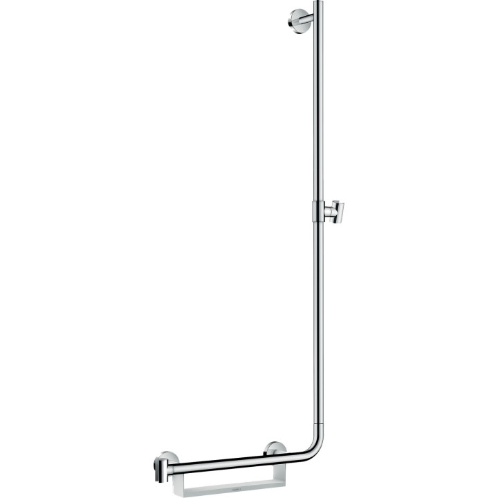 HG Unica Drążek prysznicowy Comfort 110 cm, prawy, Biały/Chrom