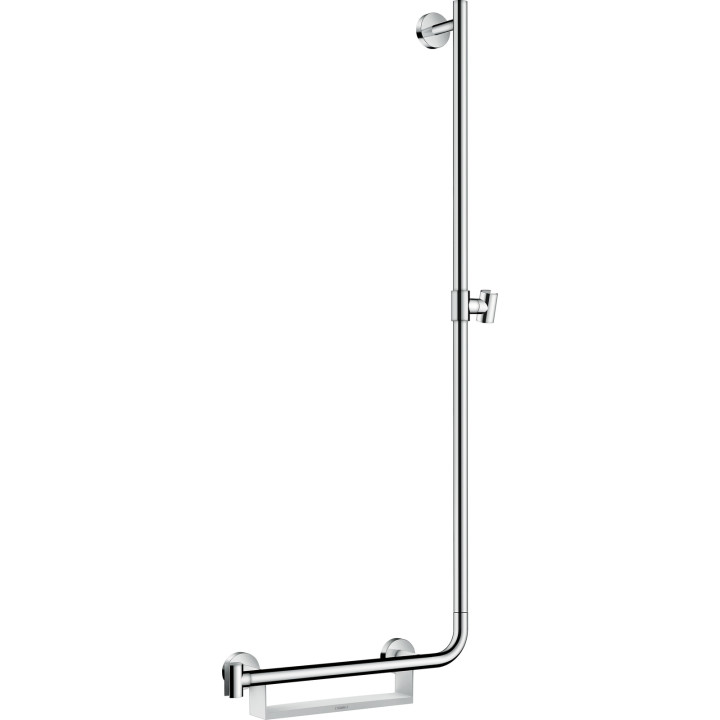 HG Unica Drążek prysznicowy Comfort 110 cm, prawy, Biały/Chrom